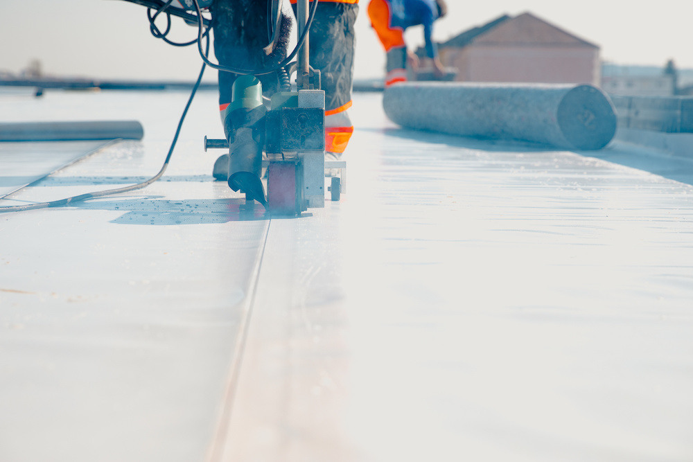 Construction being done on a housing floor