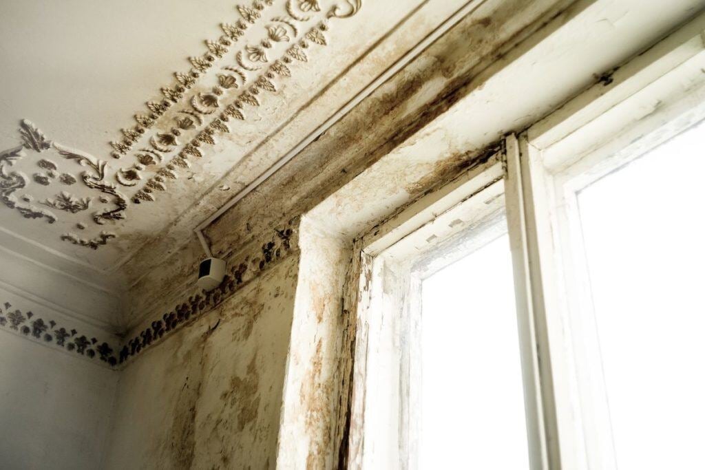 The drywall ceiling water damaged, it needs a total restoration