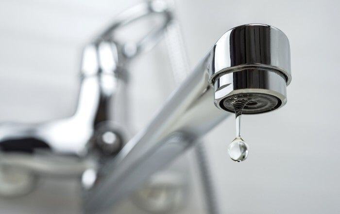 A dripping faucet