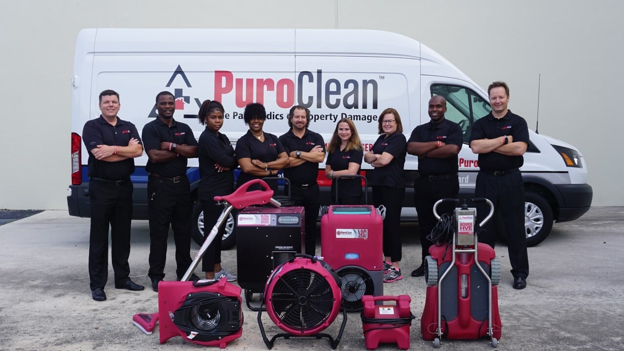 PC Team in front of Van