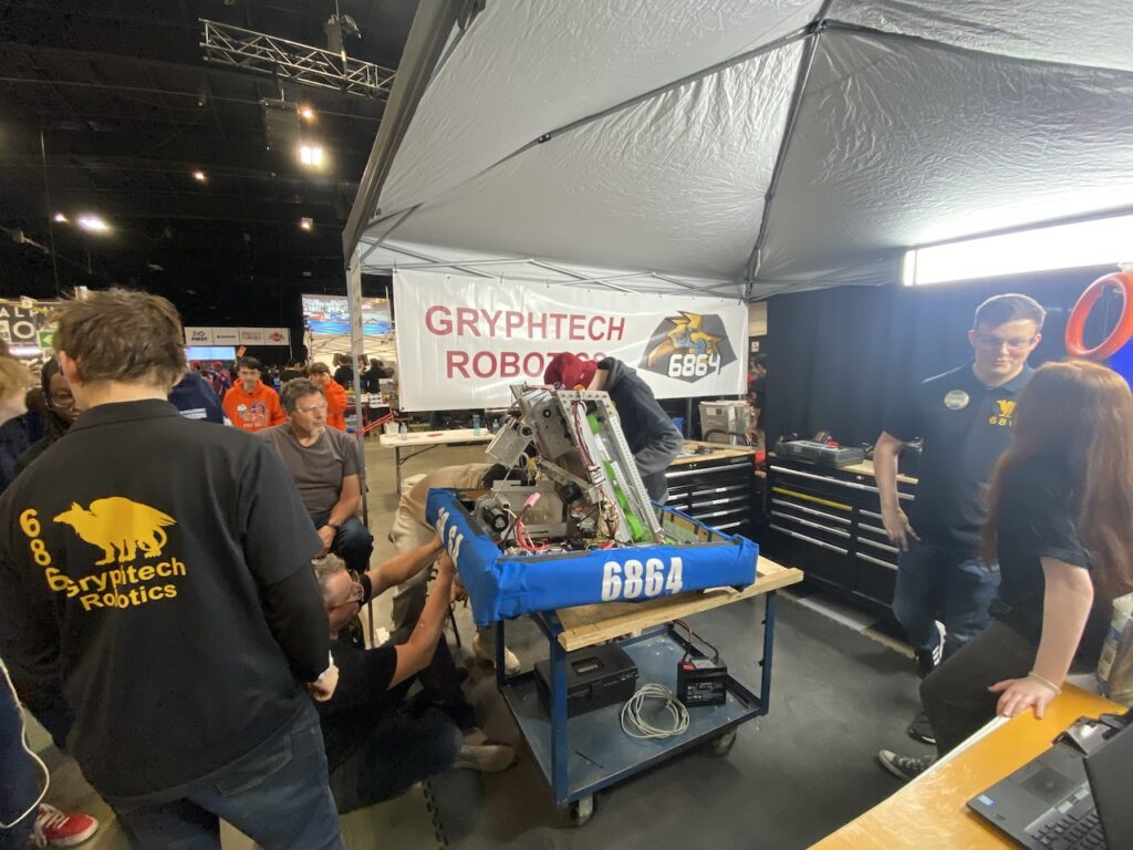 Gryphtech Robotics was competing in the provincial competition in Toronto.