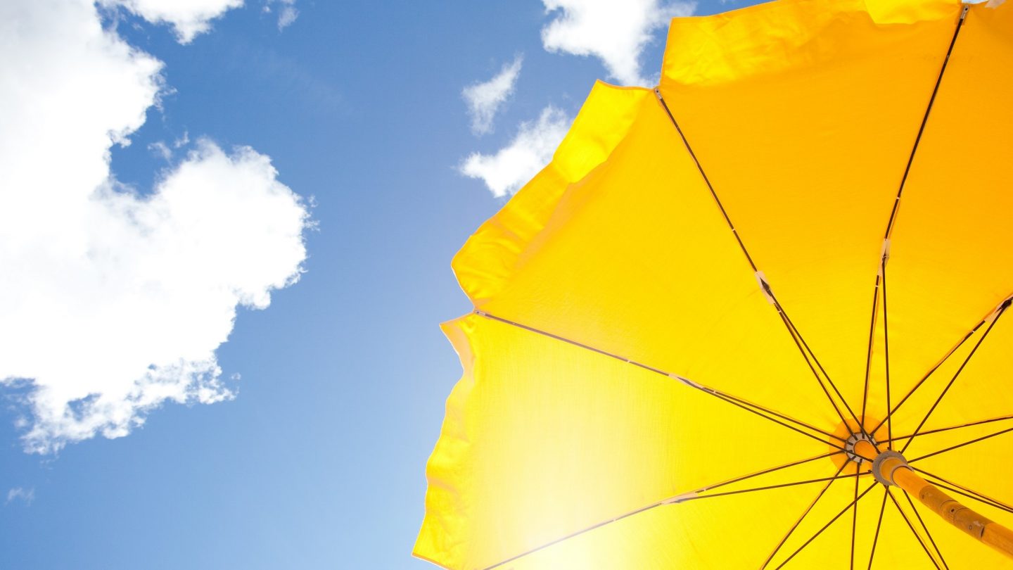 umbrella protecting against UV light