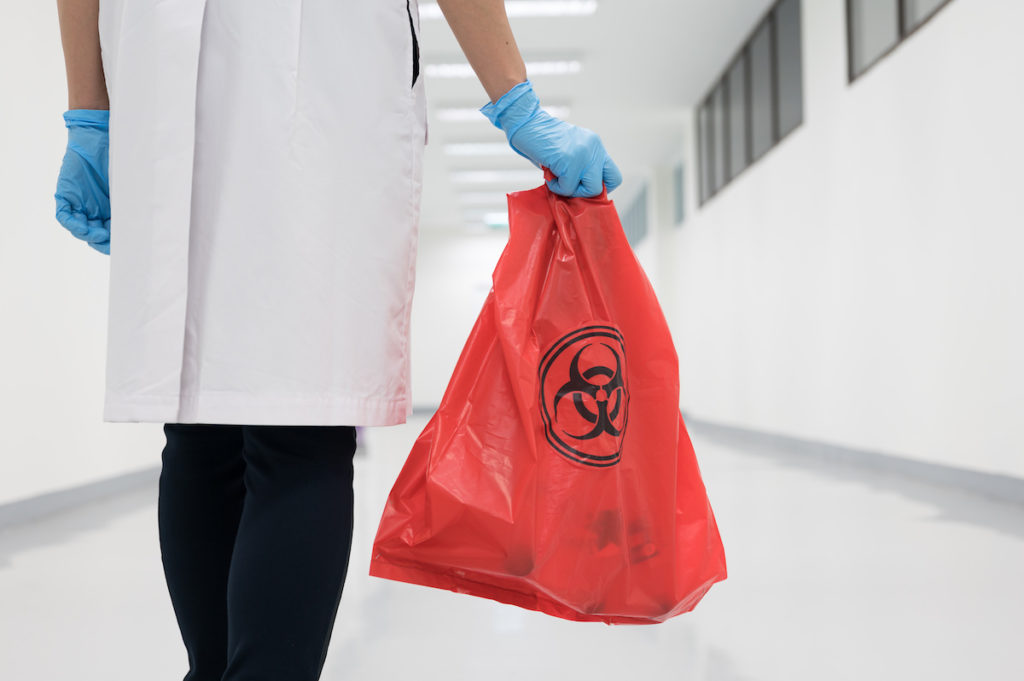 biohazard waste bag